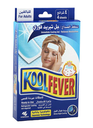 Kool Fever Immediate Cooling Gel for Adults, 4 Sheets