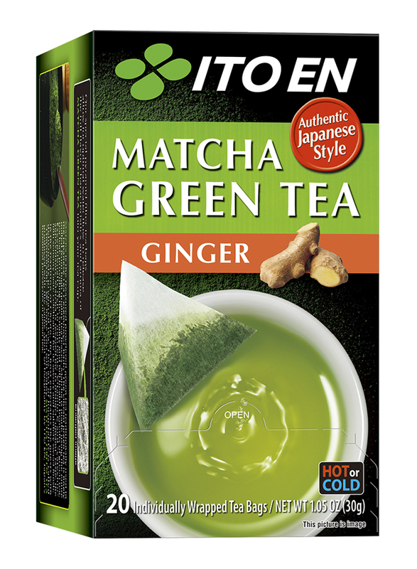 Ito En Macha Ginger Green Tea, 20 Tea Bags, 30g