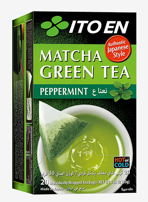 Ito En Macha Peppermint Green Tea, 20 Tea Bags, 30g