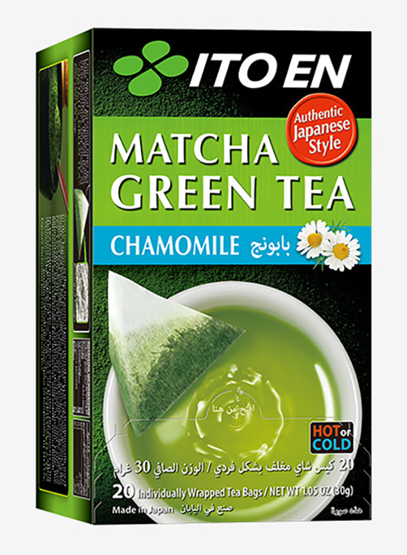 Ito En Macha Chamomile Green Tea, 20 Tea Bags, 30g