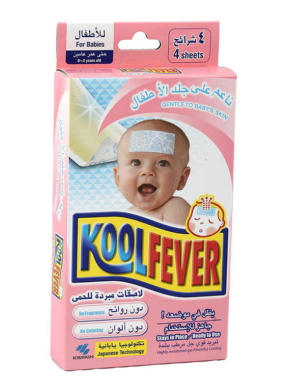 Kool Fever 4-Sheet Cooling Gel for Babies