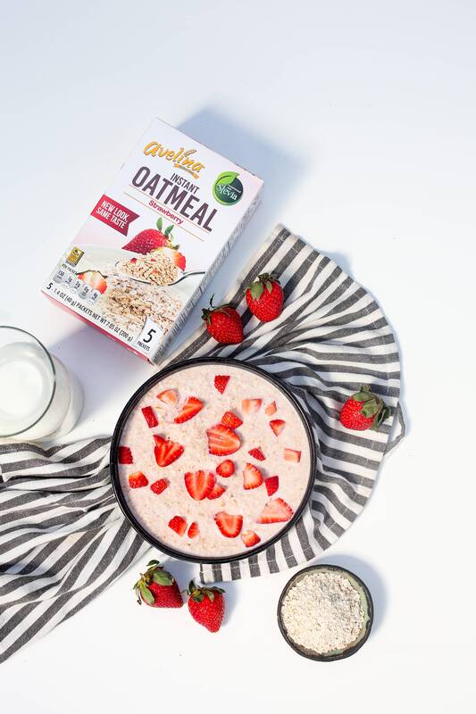 Avelina Instant Oats with Strawberry Stevia, 200g
