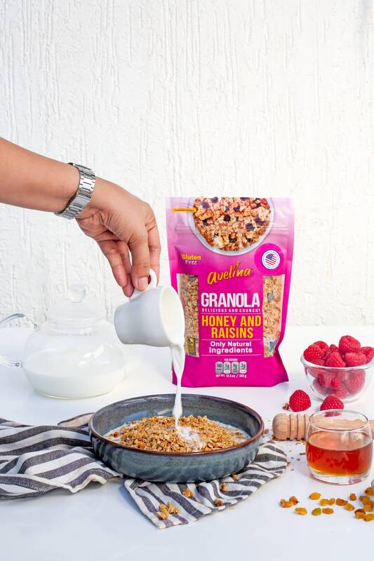 Avelina Granola Cereals with Honey and Raisins, 350g