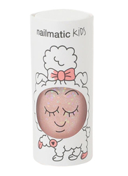 Nailmatic Kids Water Based Nail Polish, 8ml, Peachy Glitter, Pink