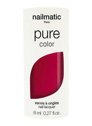 Nailmatic Pure Color Plant-Based Glossy Nail Polish, 8ml, Paloma Intense Raspberry, Red