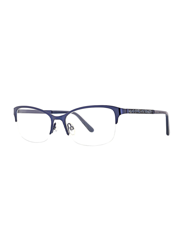 XOXO Viejo Half-Rim Tea Cup Blue Eyeglass Frame for Women, 53/17/135