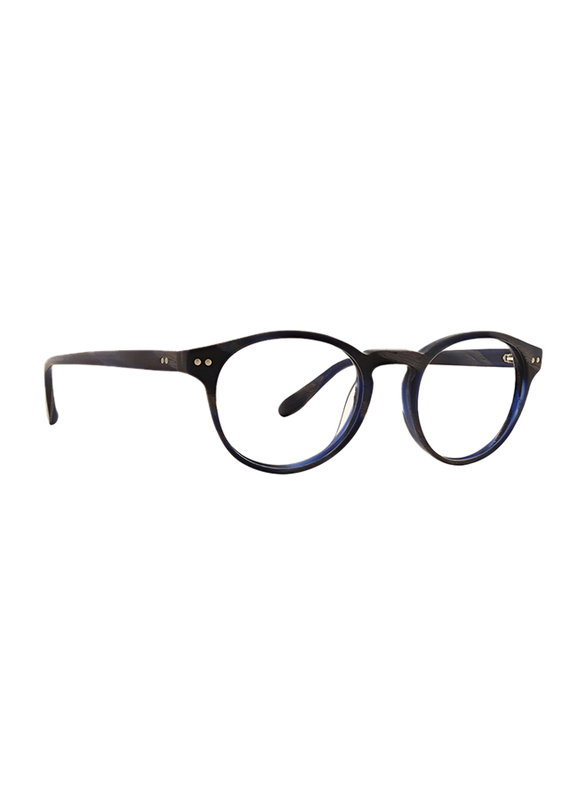 Badgley Mischka Marmon Full Rim Round Blue Frame for Men, 48/18/145