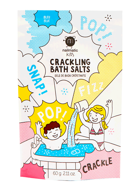 Nailmatic Kids 60g Crackling Bath Salts, Blue