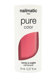 Nailmatic Pure Color Plant-Based Glossy Nail Polish, 8ml, Eva Pastel Coral, Pink