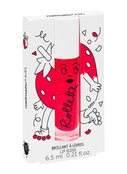 Nailmatic Kids Lip Gloss, 6.5 ml, Strawberry Rollette, Red