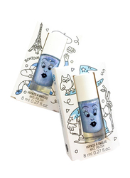 Nailmatic Kids Water Based Nail Polish, 8ml, Merlin Pearly Blue Shimmer