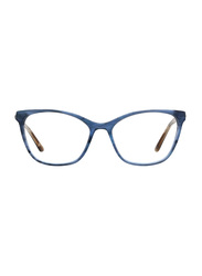 Badgley Mischka Florine Full Rim Tea Cup Blue Frame for Women, 53/16/140