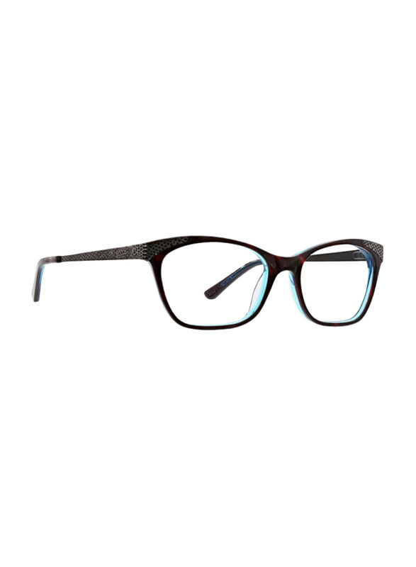 

XOXO Medina Full Rim Tea Cup Tortoise Blue Frame for Women, 53/16/135