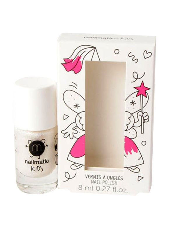 Nailmatic Kids Water Based Nail Polish, 8ml, Zouzou Extra Pearly White