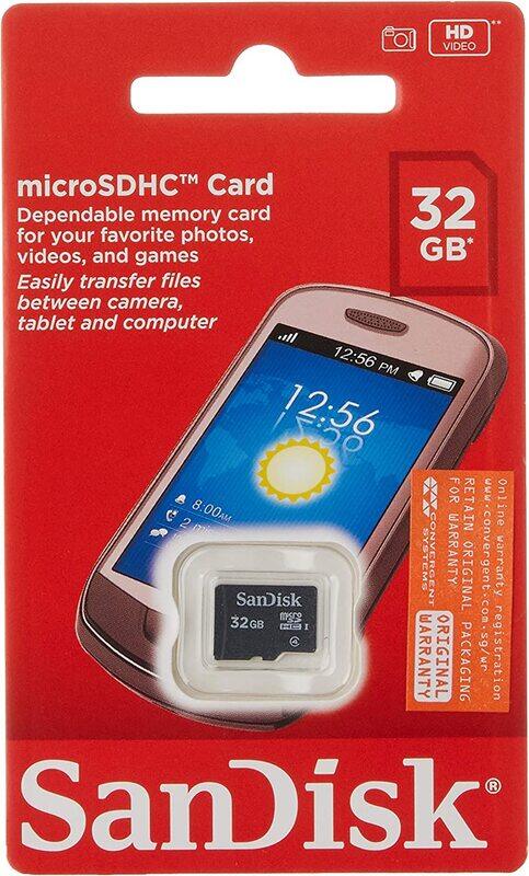 

SanDisk 32GB MicroSDHC Memory Card