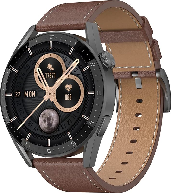 JBQ 33mm Fitness Tracker Watch, Brown