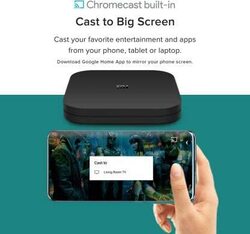Xiaomi Mi Tv Box 4K Latest Version Smart Intelligent 4K Ultra Hd Media Player Powered By Android Ver 9.0 Global-Black