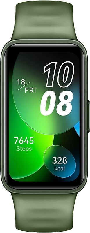 HUAWEI Band 8 Smart Watch, Ultra-thin Design, Scientific Sleeping Tracking, 2-week battery life, Compatible with Android & iOS, 24/7 Health Management, Emerald Green