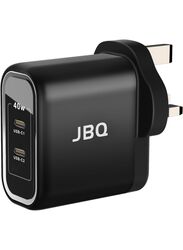 JBQ 40W Dual PD Port Fast Charger Black HC-740