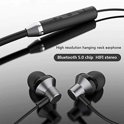 Lenovo HE05 Wireless In-Ear Neckband Headphones, Black