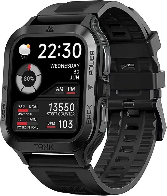 

KOSPET Rugged Smart Watch for Men, 3ATM Waterproof Fitness Tracker with Blood Pressure/Blood Oxygen Monitor Activity Tracker, 1.69" Fitness Watch with
