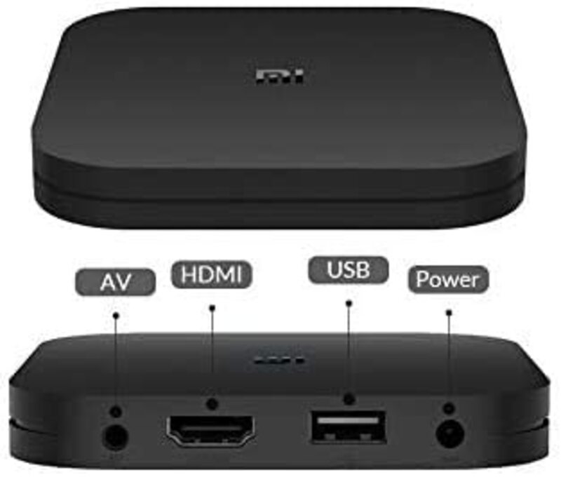 Xiaomi Mi Tv Box 4K Latest Version Smart Intelligent 4K Ultra Hd Media Player Powered By Android Ver 9.0 Global-Black