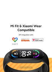 Xiaomi Mi Smart Band 6 Sports 47.4mm Fitness Tracker, Black