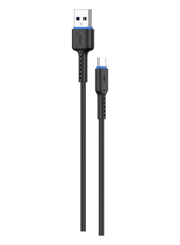 JBQ Type-C Data Cable 3A Fast Charge and Sync Transfer Speed of 480Mbps, 150cm, Black CA-732