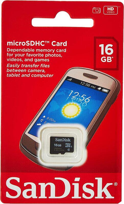 

SanDisk 16GB MicroSDHC Memory Card