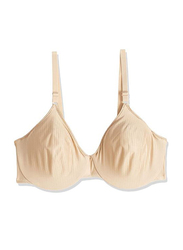 Hanes Women's Comfort Underwire Bra, Nude Beige, 40D