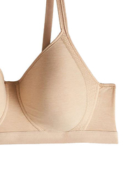 Hanes X-Temp Foam Wire Free Bra, Nude Beige, Small