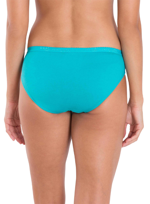 Jockey Simple Comfort Bikini Plain Panties, 2 Pieces, Blue, Medium