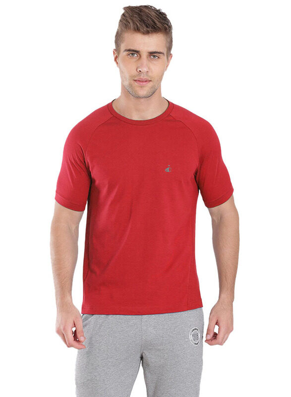 

Jockey Sport Performance T-Shirt for Men, SP24-0105, Small, Team Red