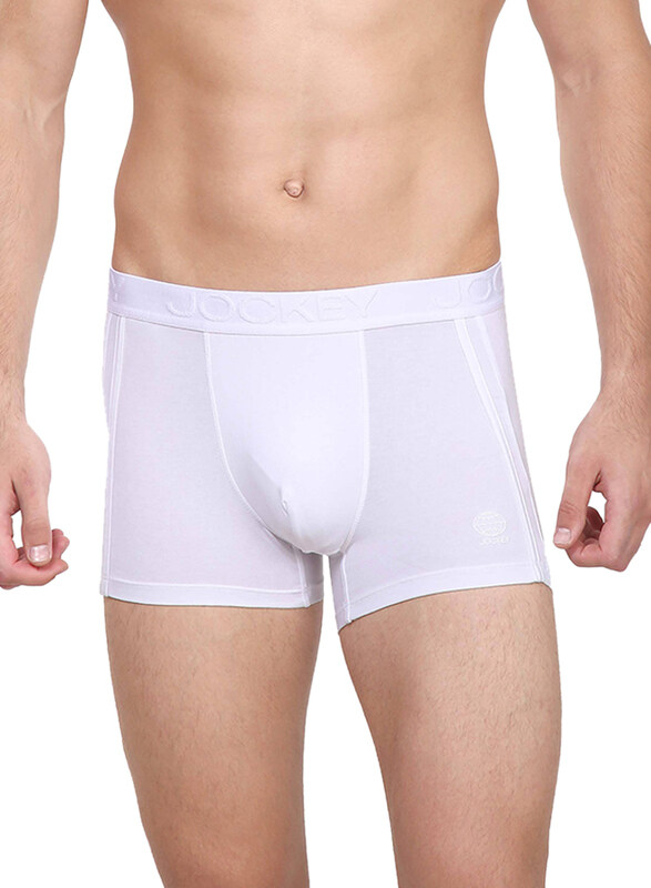 

Jockey International Collection Trunks for Men, IC25-0105, White, Medium