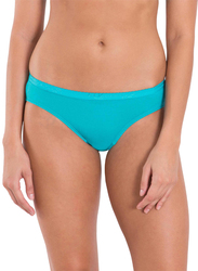 Jockey Simple Comfort Bikini Plain Panties, 2 Pieces, Blue, Medium