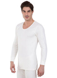 Jockey Men's Winter Wear Long Sleeve Thermal Undershirt, 2401-0105, Off White, Medium