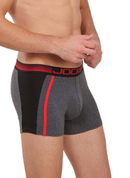 Jockey Zone Stretch Fashion Trunks for Men, US21-0105, Charcoal Melange, Small