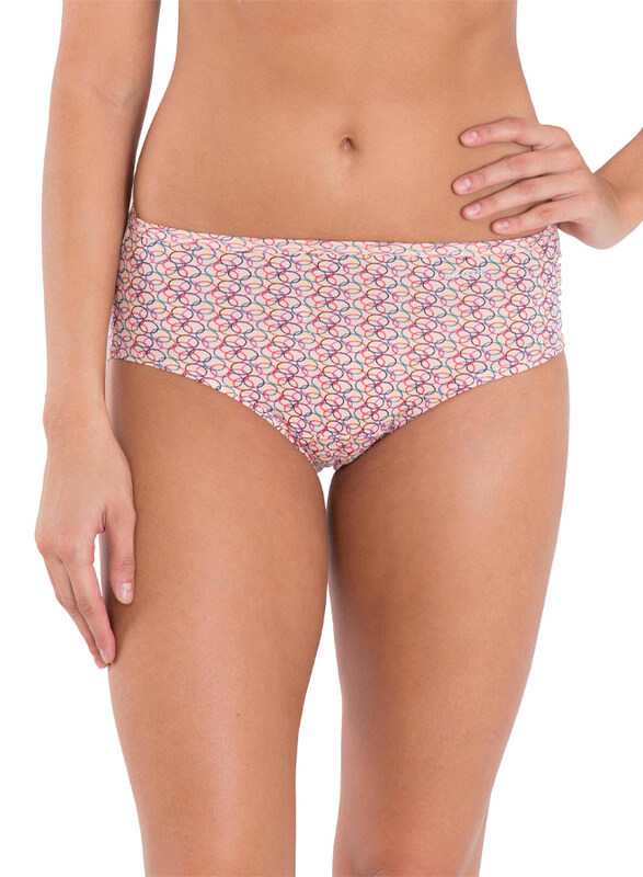 

Jockey Simple Comfort Printed Hipster Panties, 3 Pieces, Pink, Small