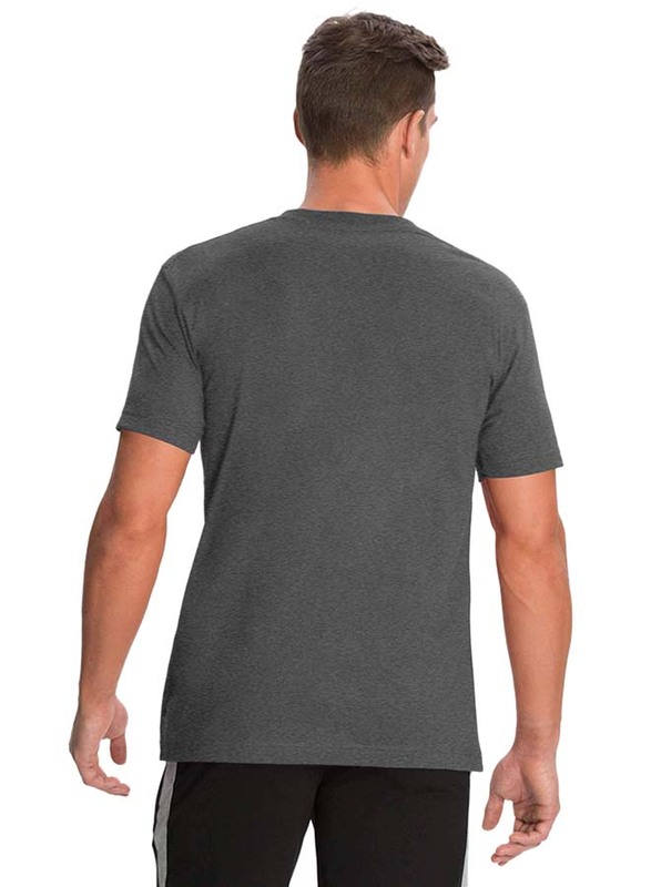 Jockey Men's 24X7 Short Sleeve V-Neck T-Shirt, 2726-0105, Medium, Charcoal Melange