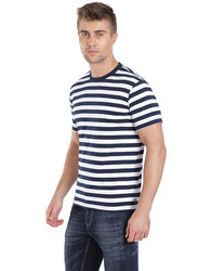 Jockey Men's 24X7 Crew Neck Tee T-Shirt, 2715-0105, Extra Large, Navy/White