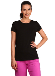 Jockey Ladies 24X7 Short Sleeve T-Shirt for Women, Medium, Black