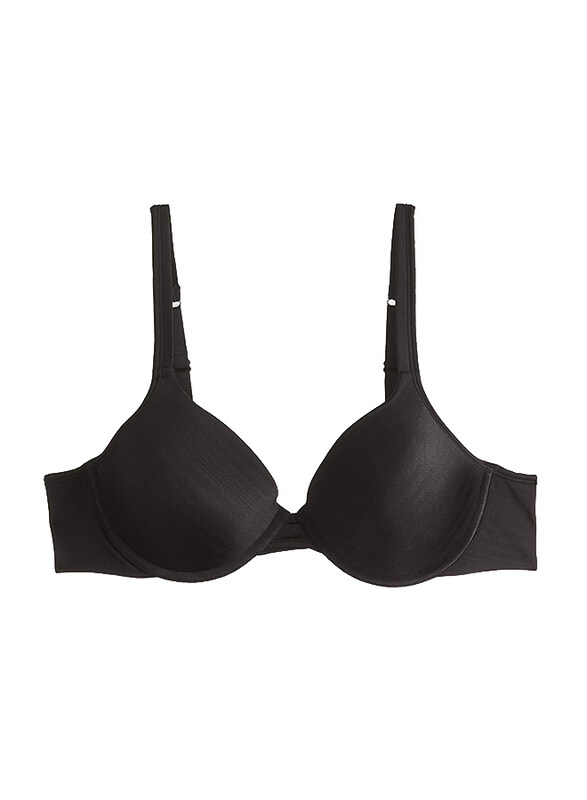 

Hanes Natural Lift Foam Underwire Rub Bra, Black, 34B