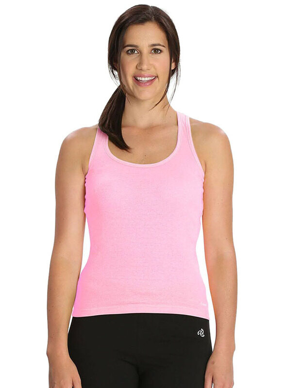 Jockey Ladies 24X7 Racer Back Tank Top for Women, Small, Blush Pink