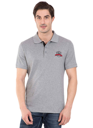 Jockey Men's 24X7 Short Sleeve Sport Polo Shirt, 3911-0103, Small, Grey Melange