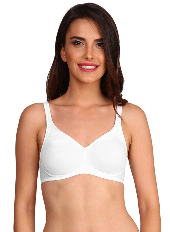 Jockey Essence Coverage Shaper Bra, White, 34C