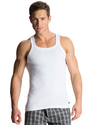 Jockey Zone Square Neck Vest for Men, US26-0105, White, Large