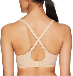 Hanes X-Temp Foam Wire Free Bra, Nude Beige, Small