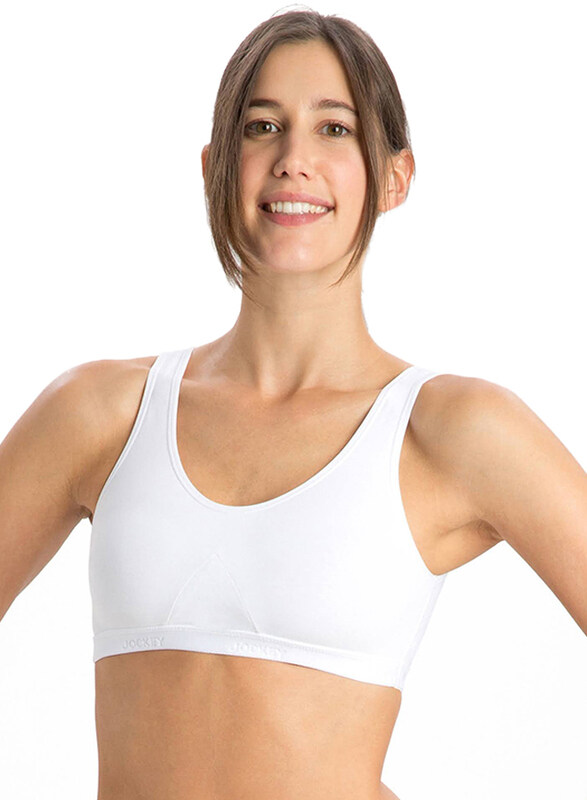 

Jockey Evita Xena Active Bra, White, Double Extra Large