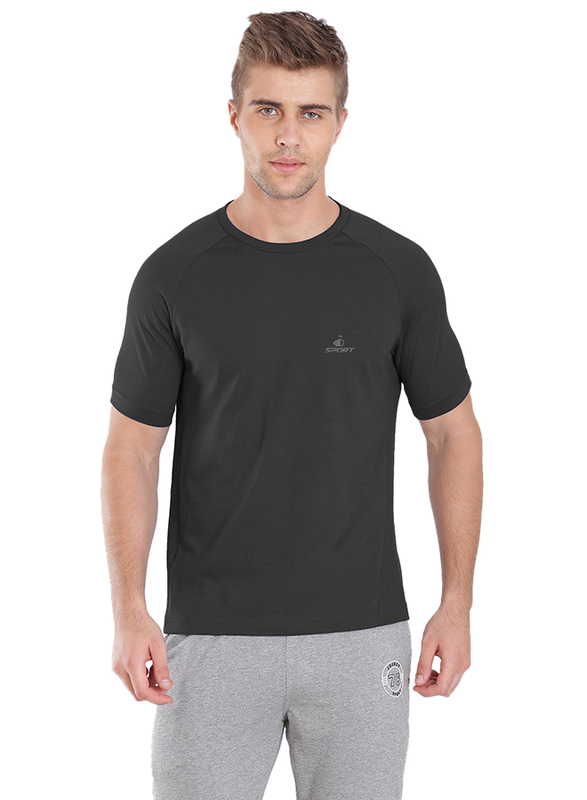 Jockey Sport Performance T-Shirt for Men, SP24-0105, Small, Graphite