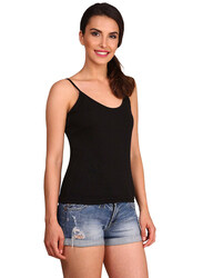 Jockey Simple Comfort Spaghetti Top, Black, Medium